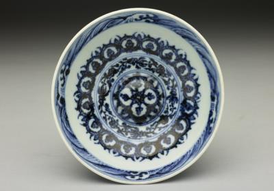 图片[2]-Bowl with Persian letters and flowers decoration in underglaze blue, Ming dynasty, Yongle reign (1403-1424)-China Archive